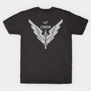 o7 cmdr (Grey) T-Shirt